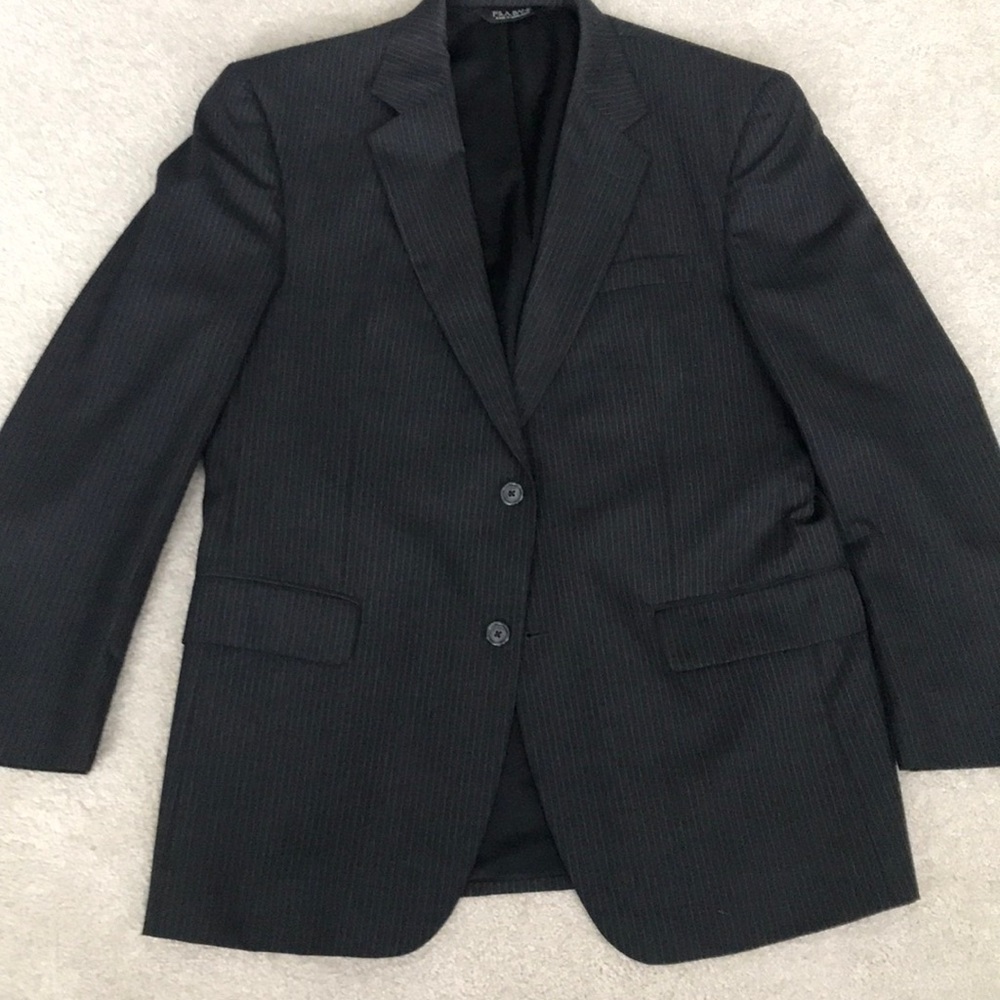 Jos. A. Bank Gray Striped Suit